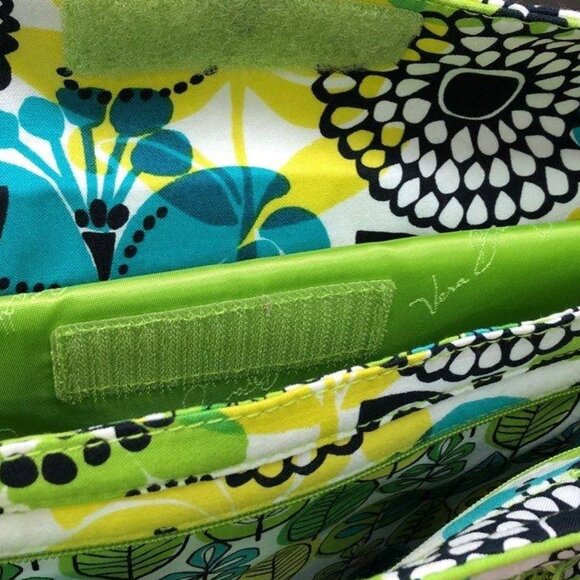 NWT Vera Bradley Laptop Travel Tote Lime's Up - Picture 3 of 4